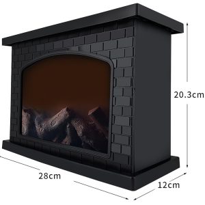 USB Rechargeable Portable Fireplace, Indoor & Outdoor Christmas Decoration, Electric Fireplace, Room Decoration, Fake Fireplace, Battery Powered, Portable, Indoor & Outdoor, Flame Effect LED