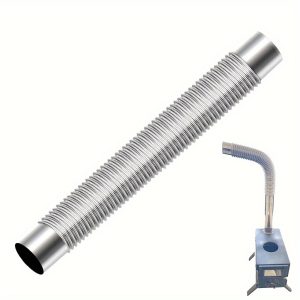 Stainless Steel 90?? Elbow Chimney Liner - Durable & High-Temperature Resistant Wood Stove Pipe, Perfect for Indoor Water Heaters, Insulated Tents with Stove Jacks, and Outdoor Camping